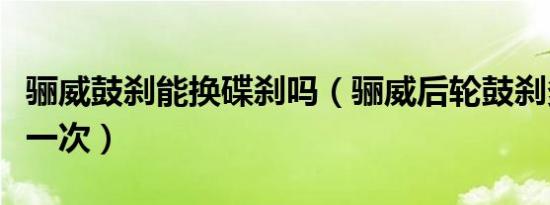 骊威鼓刹能换碟刹吗（骊威后轮鼓刹多久更换一次）