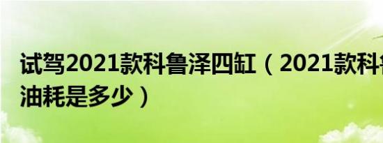 试驾2021款科鲁泽四缸（2021款科鲁泽四缸油耗是多少）