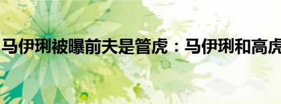 马伊琍被曝前夫是管虎：马伊琍和高虎结婚照