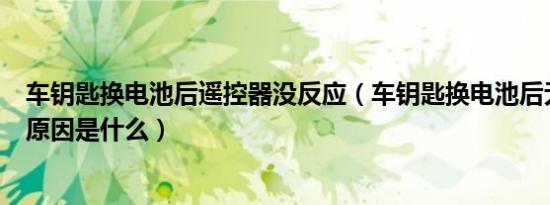 车钥匙换电池后遥控器没反应（车钥匙换电池后无法遥控的原因是什么）