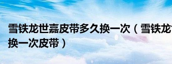 雪铁龙世嘉皮带多久换一次（雪铁龙世嘉多久换一次皮带）