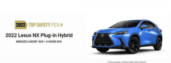 雷克萨斯 NX 插电式跨界车以 3 种方式超越特斯拉 Model Y 的安全分数