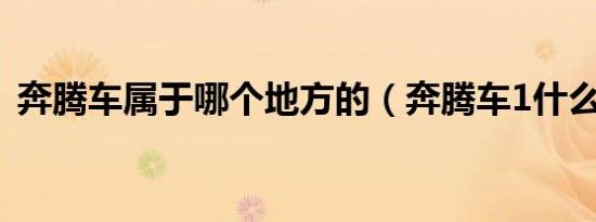 奔腾车属于哪个地方的（奔腾车1什么意思）
