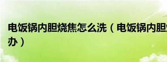 电饭锅内胆烧焦怎么洗（电饭锅内胆烧焦怎么办）