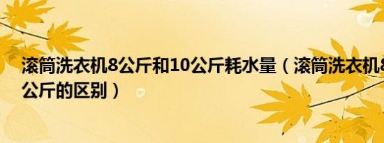 滚筒洗衣机8公斤和10公斤耗水量（滚筒洗衣机8公斤和10公斤的区别）