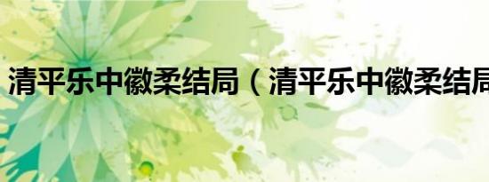 清平乐中徽柔结局（清平乐中徽柔结局简述）