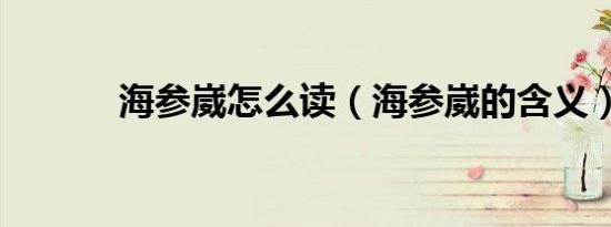 海参崴怎么读（海参崴的含义）