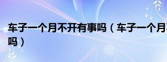 车子一个月不开有事吗（车子一个月不开有事吗）
