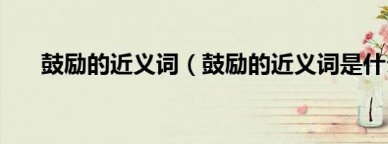 鼓励的近义词（鼓励的近义词是什么）