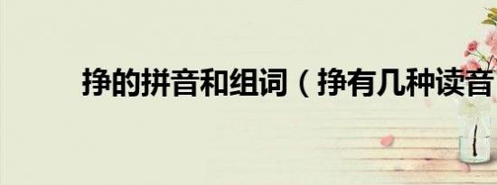 挣的拼音和组词（挣有几种读音）