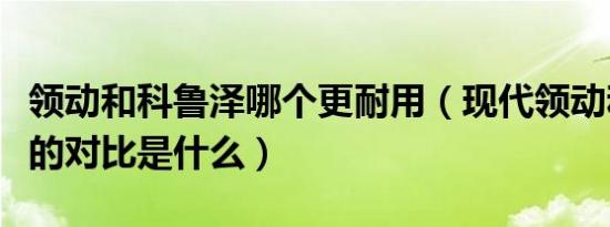 领动和科鲁泽哪个更耐用（现代领动和科鲁泽的对比是什么）