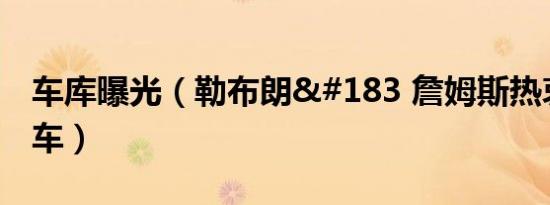 车库曝光（勒布朗· 詹姆斯热衷新能源车）