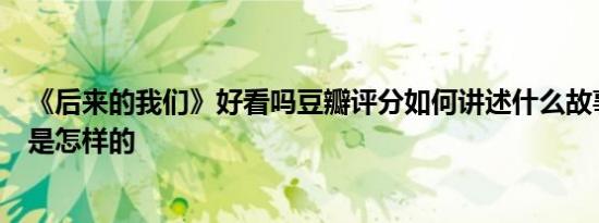 《后来的我们》好看吗豆瓣评分如何讲述什么故事故事结局是怎样的