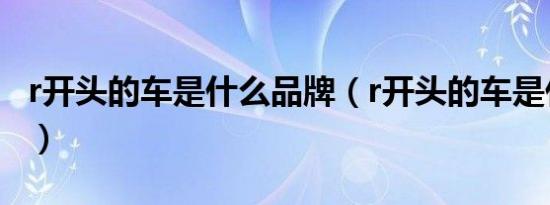r开头的车是什么品牌（r开头的车是什么牌子）