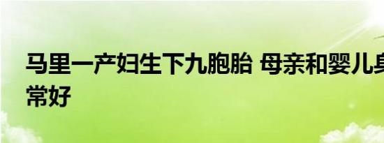 马里一产妇生下九胞胎 母亲和婴儿身体都非常好