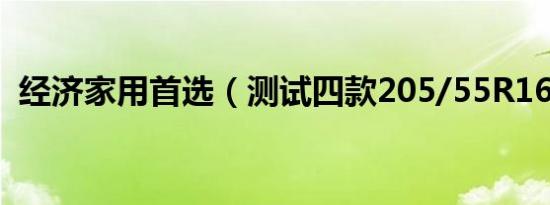 经济家用首选（测试四款205/55R16轮胎）