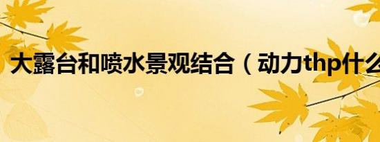 大露台和喷水景观结合（动力thp什么意思）