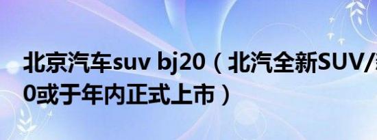 北京汽车suv bj20（北汽全新SUV/新款BJ20或于年内正式上市）