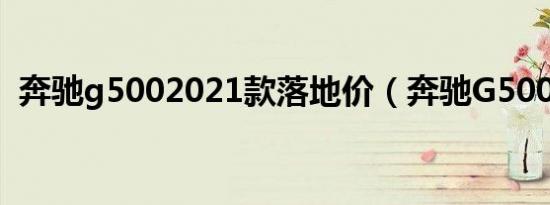 奔驰g5002021款落地价（奔驰G500多高）