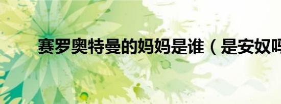 赛罗奥特曼的妈妈是谁（是安奴吗）