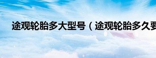 途观轮胎多大型号（途观轮胎多久要换）