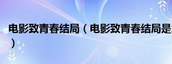 电影致青春结局（电影致青春结局是怎么样的）