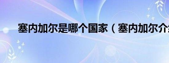 塞内加尔是哪个国家（塞内加尔介绍）