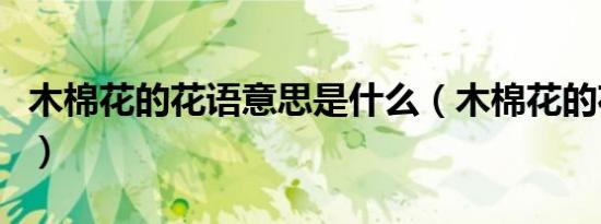 木棉花的花语意思是什么（木棉花的花语含义）