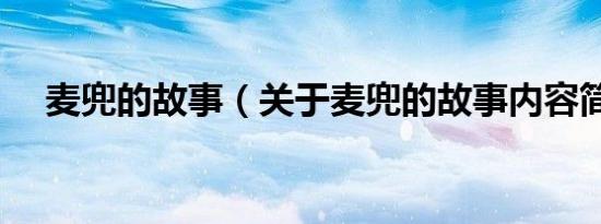 麦兜的故事（关于麦兜的故事内容简介）