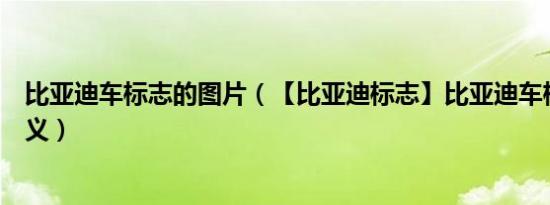比亚迪车标志的图片（【比亚迪标志】比亚迪车标图片及含义）