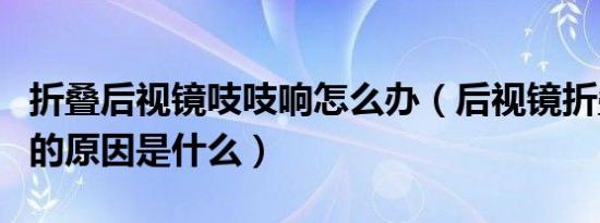 折叠后视镜吱吱响怎么办（后视镜折叠嘎吱响的原因是什么）