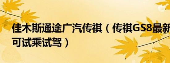 佳木斯通途广汽传祺（传祺GS8最新价格表 可试乘试驾）