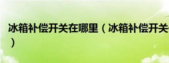 冰箱补偿开关在哪里（冰箱补偿开关位置介绍）