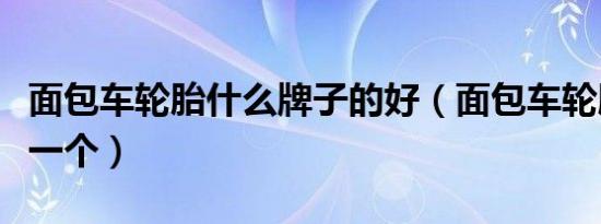 面包车轮胎什么牌子的好（面包车轮胎多少钱一个）