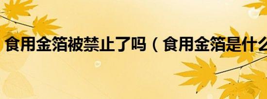 食用金箔被禁止了吗（食用金箔是什么做的）