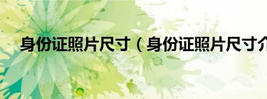 身份证照片尺寸（身份证照片尺寸介绍）
