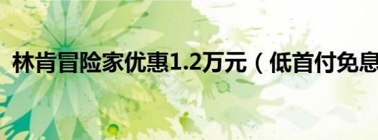 林肯冒险家优惠1.2万元（低首付免息金融）