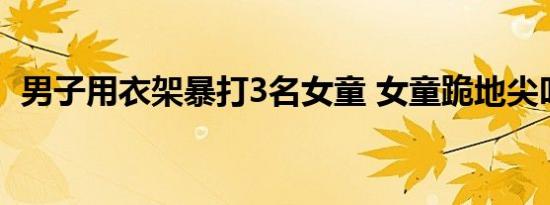 男子用衣架暴打3名女童 女童跪地尖叫求饶