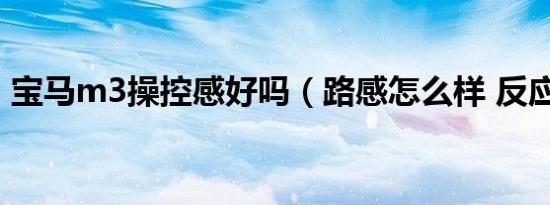 宝马m3操控感好吗（路感怎么样 反应快吗）