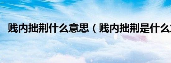 贱内拙荆什么意思（贱内拙荆是什么意思）