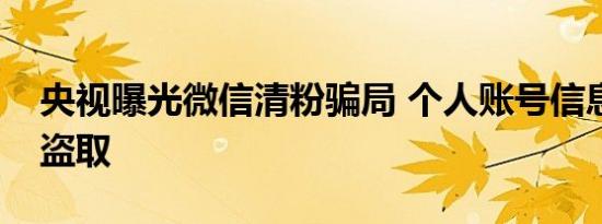 央视曝光微信清粉骗局 个人账号信息或会被盗取