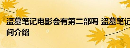 盗墓笔记电影会有第二部吗 盗墓笔记2上映时间介绍