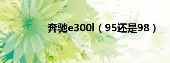 奔驰e300l（95还是98）