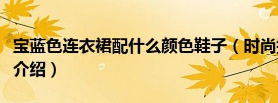 宝蓝色连衣裙配什么颜色鞋子（时尚搭配内容介绍）