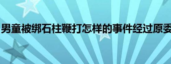 男童被绑石柱鞭打怎样的事件经过原委是什么