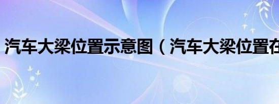 汽车大梁位置示意图（汽车大梁位置在哪儿）
