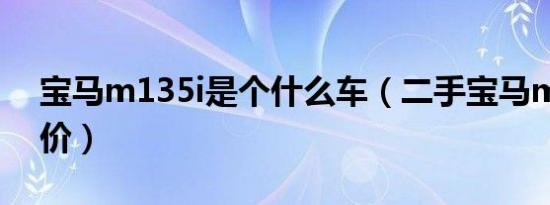 宝马m135i是个什么车（二手宝马m135i报价）