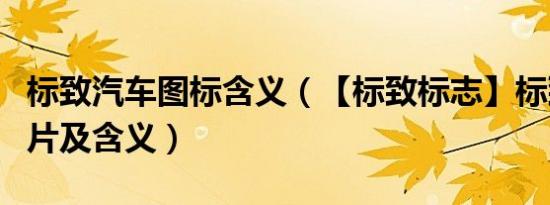 标致汽车图标含义（【标致标志】标致车标图片及含义）