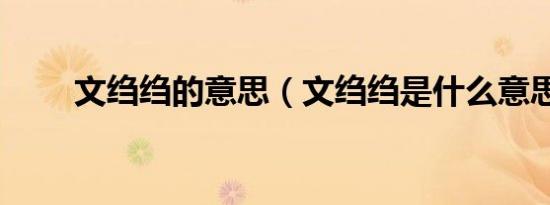 文绉绉的意思（文绉绉是什么意思）