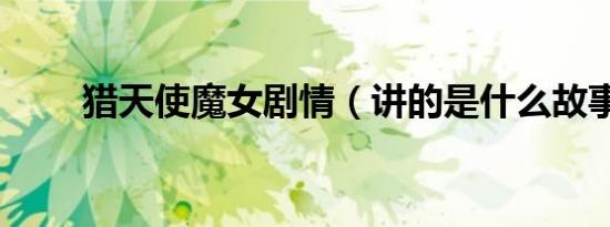 猎天使魔女剧情（讲的是什么故事）